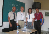 Dr Jalal Badakhchani, Dr Farhad Daftary, Dr Nadia Eboo Jamal and Dr Farouk Mitha at WOCMES