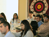 Alumni listening to presentations on the traditions and cultural practices of the Ismailis in Central Asia IIS 2011.