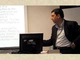 Dr Najam Abbas giving his presentation at the University of Lincoln