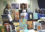 Patricia and Nadia at the IIS book exhibit