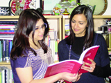 The first interns, Farah Virani-Murji (Canada) and Laila Pirani (Pakistan/UAE) with the Department of Curriculum Studies