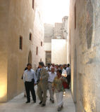 Alumni walking through Darb al-Ahmar