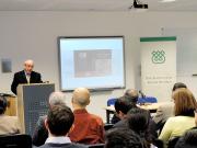 Professor Al-Azmeh giving his lecture at the IIS, 2014. 